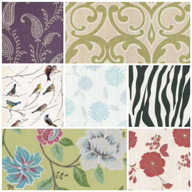 Fabric collage zebra print flowers free wallpaper for tablet - medium preview image