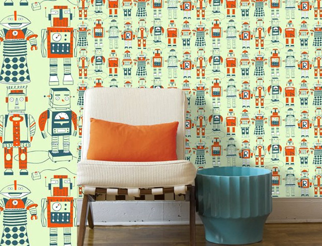 Chair robot wall blue vase free wallpaper for desktop - medium preview image