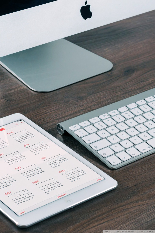 Tablet keyboard desk calendar mouse free wallpaper for mobile - medium preview image