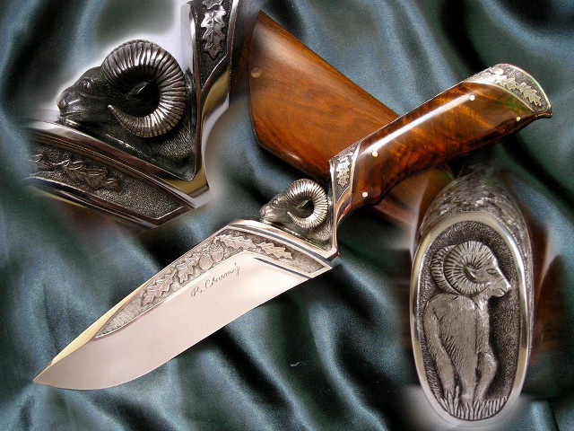 Knife items blue cloth black free wallpaper for desktop - medium preview image