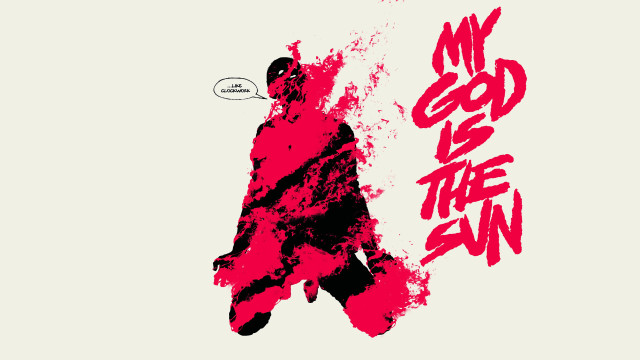 Man walking red black graffiti free wallpaper for desktop - medium preview image
