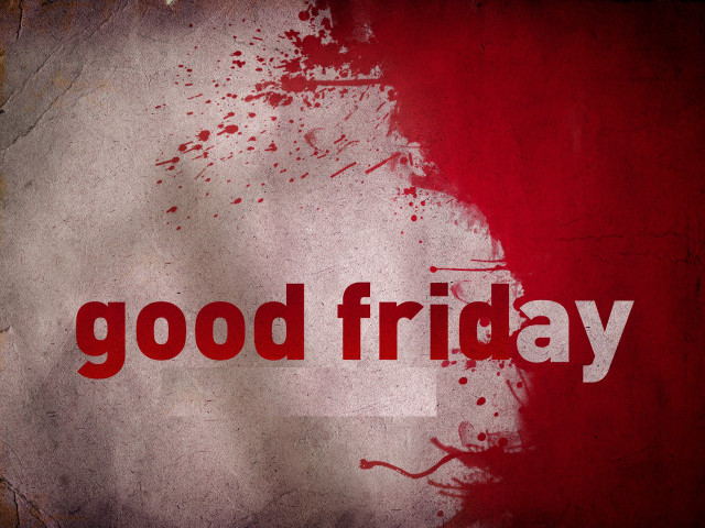 Red white sign good friday free wallpaper for desktop - medium preview image