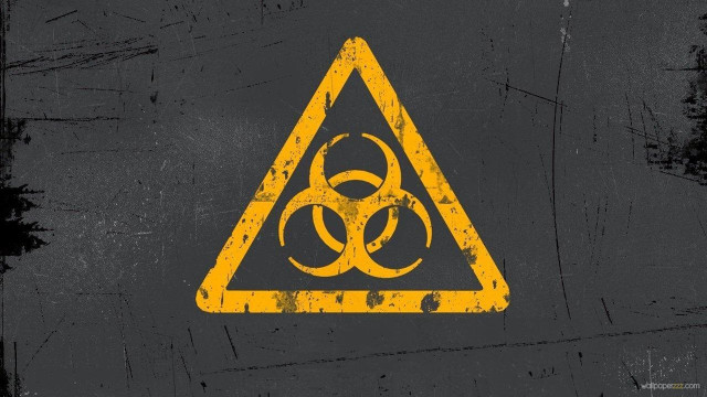 Yellow black hazard sign neoplasticism free wallpaper for desktop - medium preview image