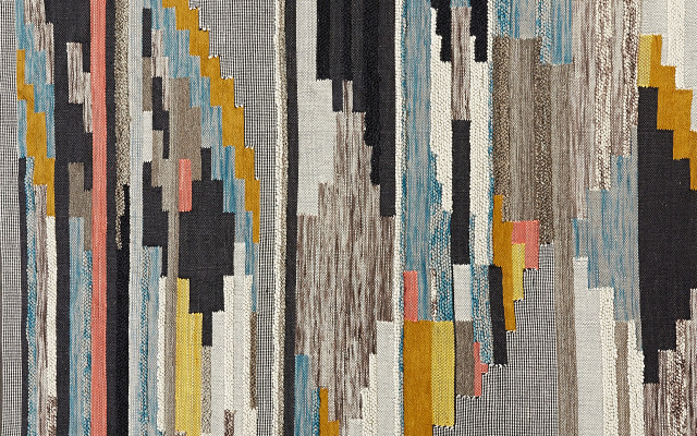 Bauhaus rug pattern cityscape skyscraper free wallpaper for desktop - medium preview image