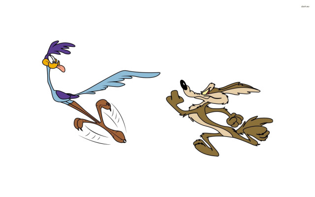 Cartoon character running x4 free wallpaper for desktop - medium preview image