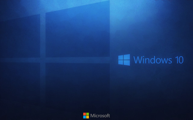 Blue wall windows10 logo background #2 free wallpaper for desktop - medium preview image