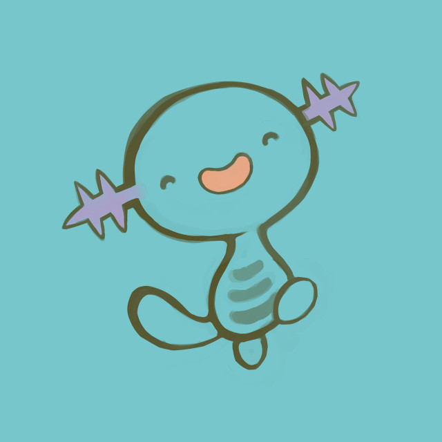 Cartoon character star blue background free wallpaper for tablet - medium preview image