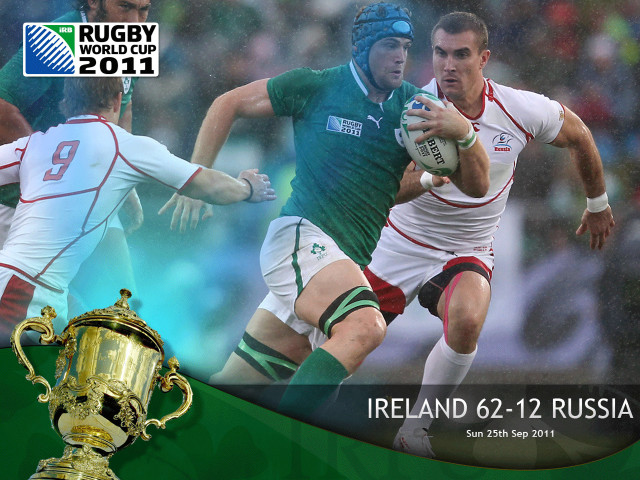 Rugby player running ball trophy #2 free wallpaper for desktop - medium preview image