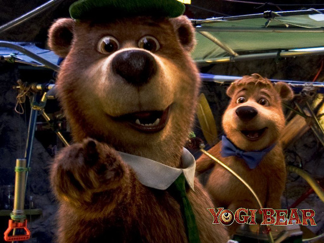Yogi bear dog hat scene free wallpaper for desktop - medium preview image