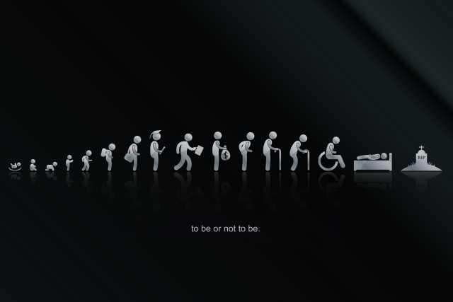 Black white photo line people free wallpaper for desktop - medium preview image