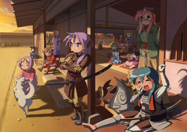 People building animals sword group free wallpaper for desktop - medium preview image