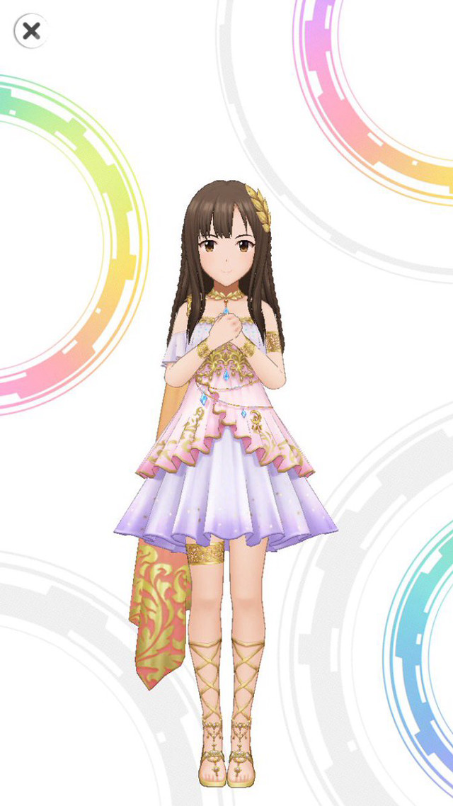 Girl dress sandals rainbow background free wallpaper for mobile - medium preview image