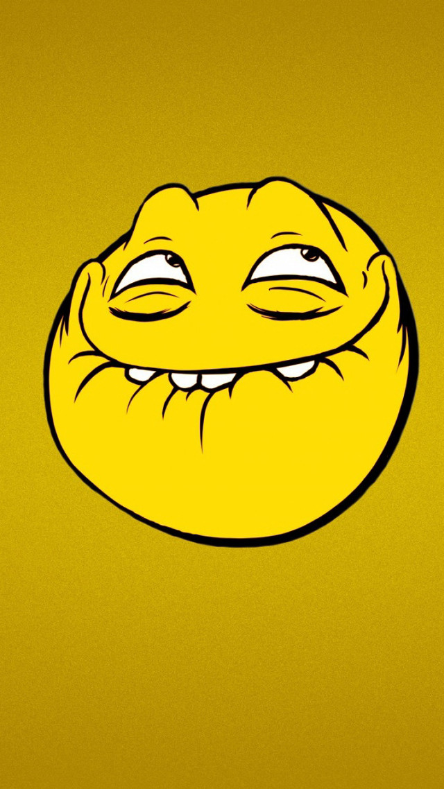 Yellow smiley face gradient halftone free wallpaper for mobile - medium preview image