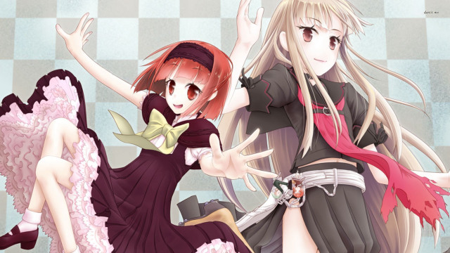 Anime girls long hair dress #3 free wallpaper for desktop - medium preview image