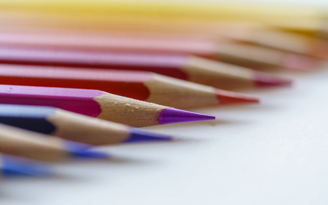 Colored pencils blurry background academic free wallpaper for desktop - medium preview image