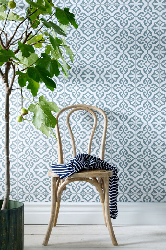 Chair tree wallpapered wall pattern free wallpaper for mobile - medium preview image