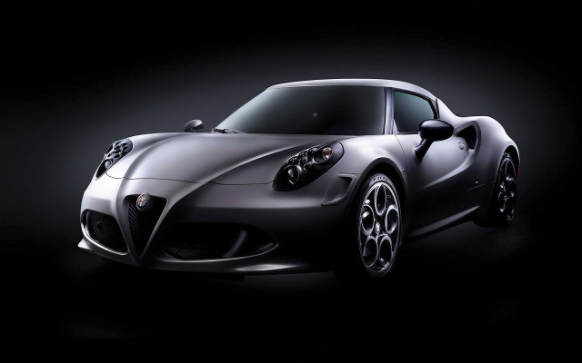 Silver sports car photorealism digital free wallpaper for desktop - medium preview image