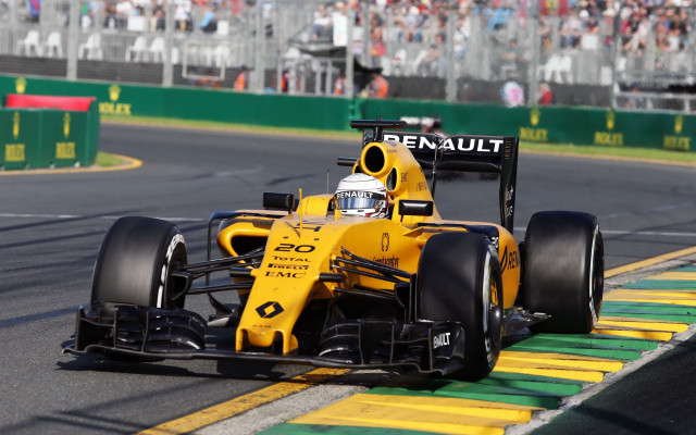 Yellow racecar crowd stands man free wallpaper for desktop - medium preview image