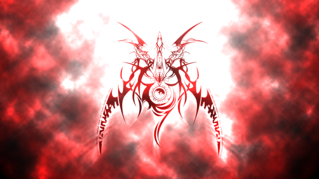 Red black demon demonic face free wallpaper for desktop - medium preview image