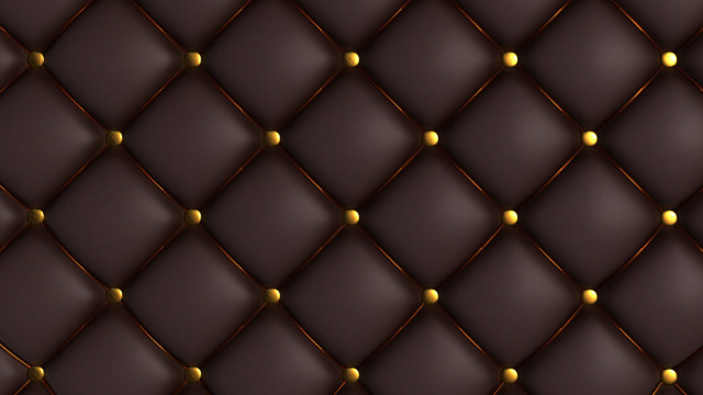Brown leather gold studs rococo free wallpaper for desktop - medium preview image