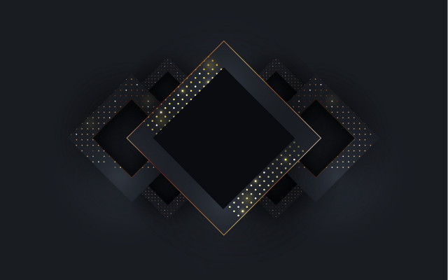 Black gold geometric city night free wallpaper for desktop - medium preview image