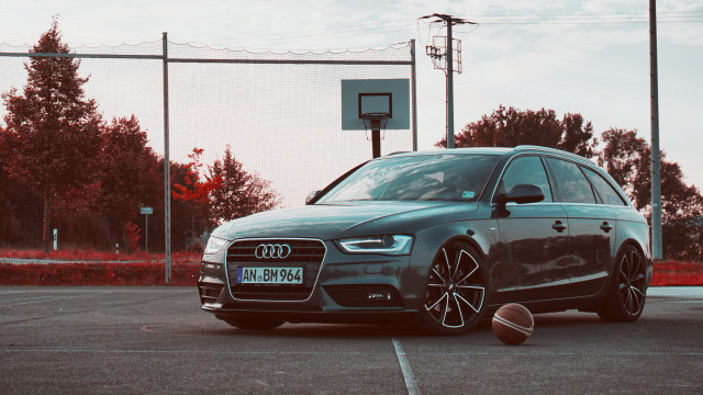 Grey car parking lot basketball free wallpaper for desktop - medium preview image
