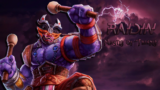 Cartoon character holding hammer lightning free wallpaper for desktop - medium preview image