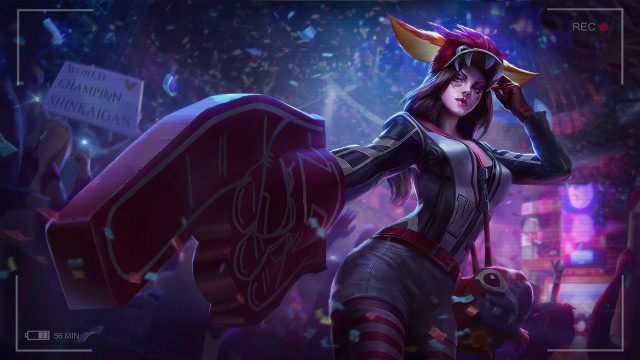 Ahri vastaya fox ears confetti free wallpaper for desktop - medium preview image
