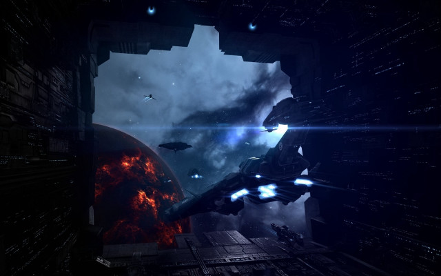 Sci fi eve rider space free wallpaper for desktop - medium preview image