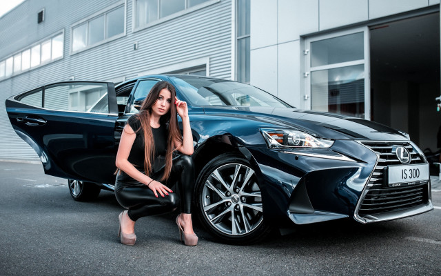 Woman car building ground evelyn free wallpaper for desktop - medium preview image