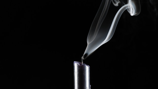 Candle smoke black background art free wallpaper for desktop - medium preview image