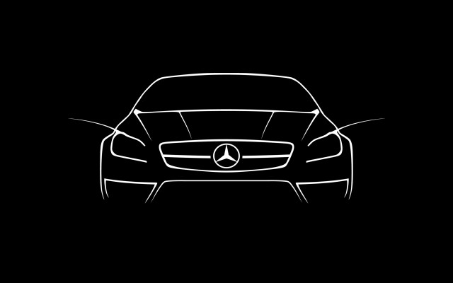 Car outline generative art sharp free wallpaper for desktop - medium preview image
