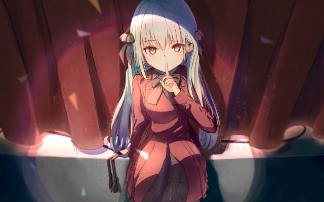 Chizuko yoshida white hair shushing free wallpaper for desktop - medium preview image