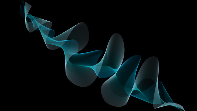 Blue smoke swirl generative hologram free wallpaper for desktop - medium preview image