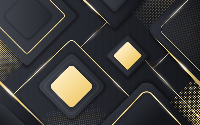 Black gold geometric abstract gold free wallpaper for desktop - medium preview image