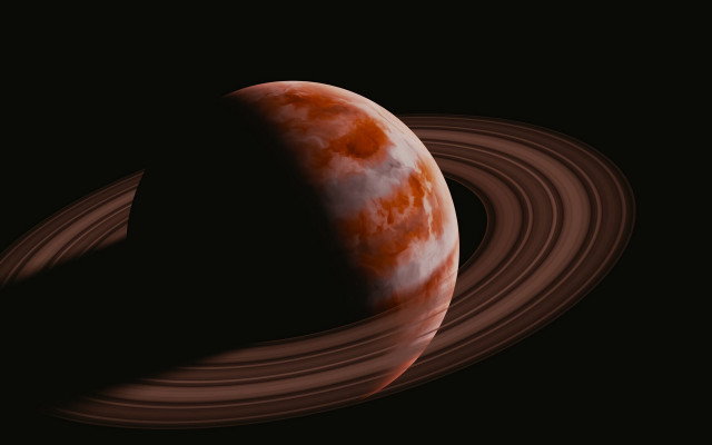 Black earth full moon red free wallpaper for desktop - medium preview image