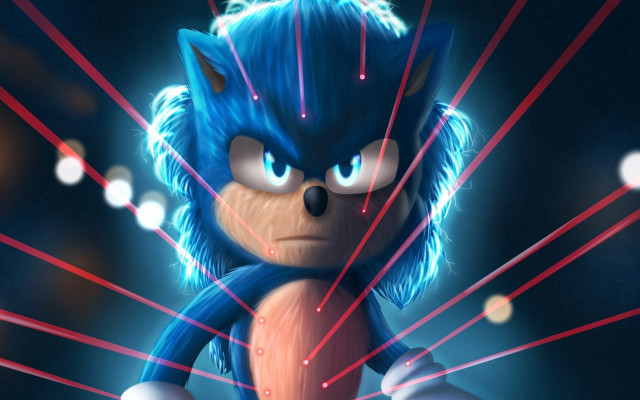 Sonic blue eyes red white free wallpaper for desktop - medium preview image