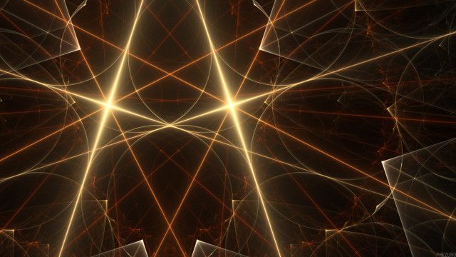 Star structure abstract illusionism raytraced free wallpaper for desktop - medium preview image