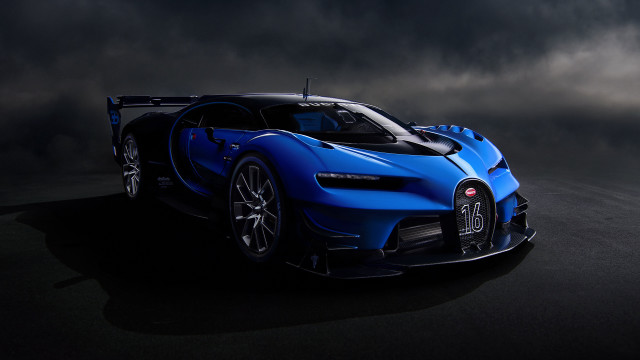 Blue bugatti dark cloud digital free wallpaper for desktop - medium preview image