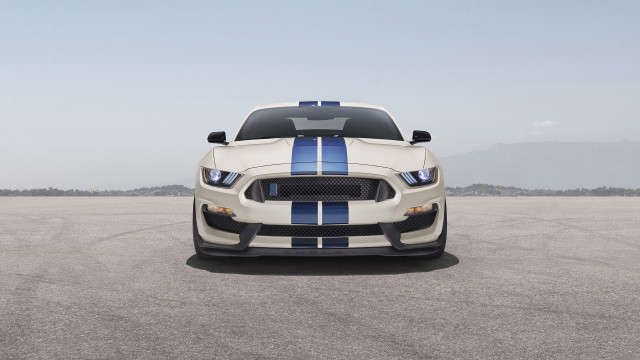 White blue mustang black stripe free wallpaper for desktop - medium preview image