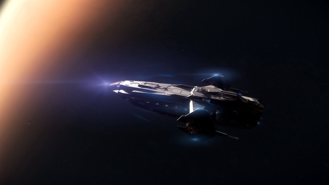 Space ship red planet star free wallpaper for desktop - medium preview image