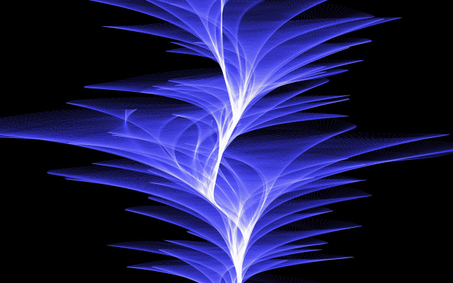 Blue plant abstract fractals mandelbrot free wallpaper for desktop - medium preview image