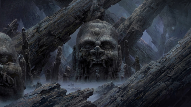 Creepy forest creature matte fantasy free wallpaper for desktop - medium preview image