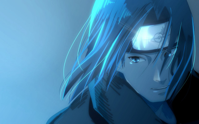 Man long hair blue eyes free wallpaper for desktop - medium preview image