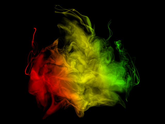 Multicolored smoke cloud dark sky free wallpaper for desktop - medium preview image