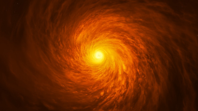Spiral orange yellow light dark #2 free wallpaper for desktop - medium preview image