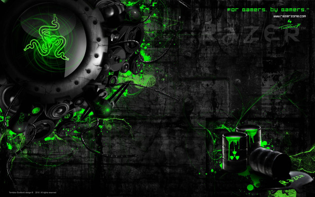 Green black clock glowing eyes free wallpaper for desktop - medium preview image