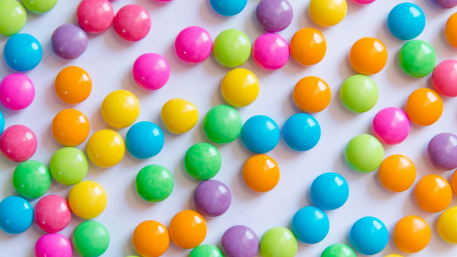 White table candy eggs neofauvism free wallpaper for desktop - medium preview image