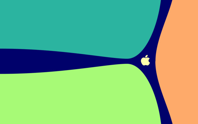 Apple logo colorful background abstract free wallpaper for desktop - medium preview image