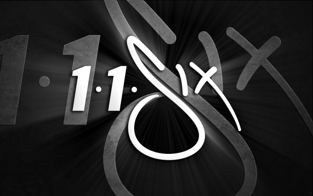 Black white clock 11 date free wallpaper for desktop - medium preview image